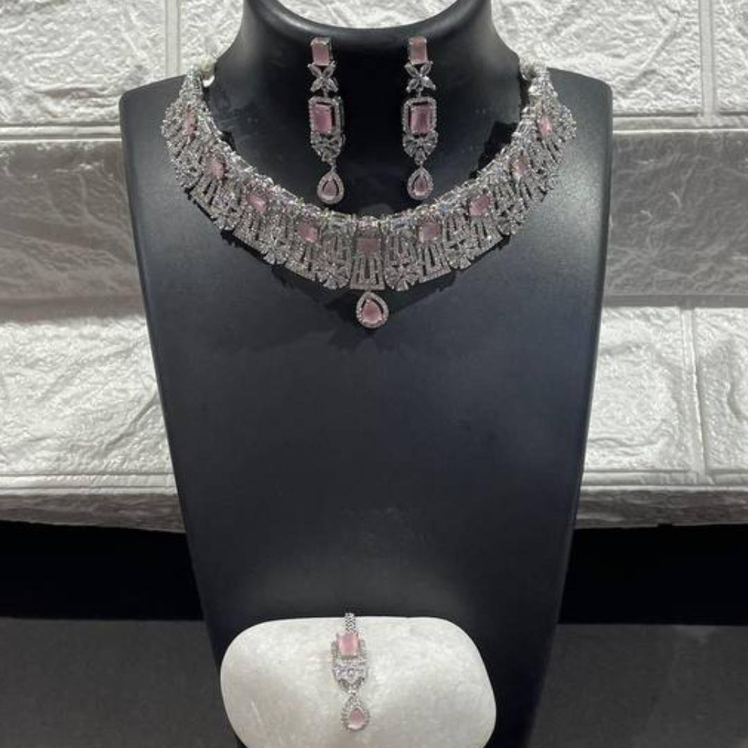 BAHARA PINK JEWELLERY SET