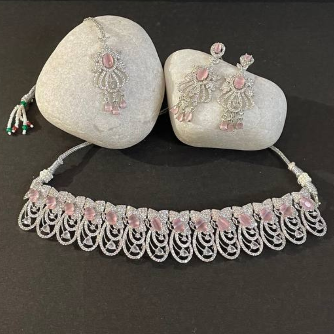 RICHAL PINK JEWELLERY SET
