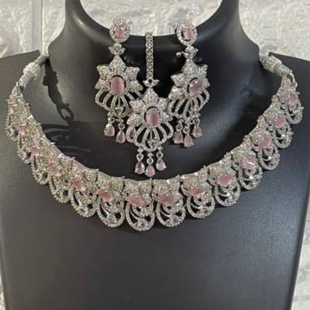 RICHAL PINK JEWELLERY SET