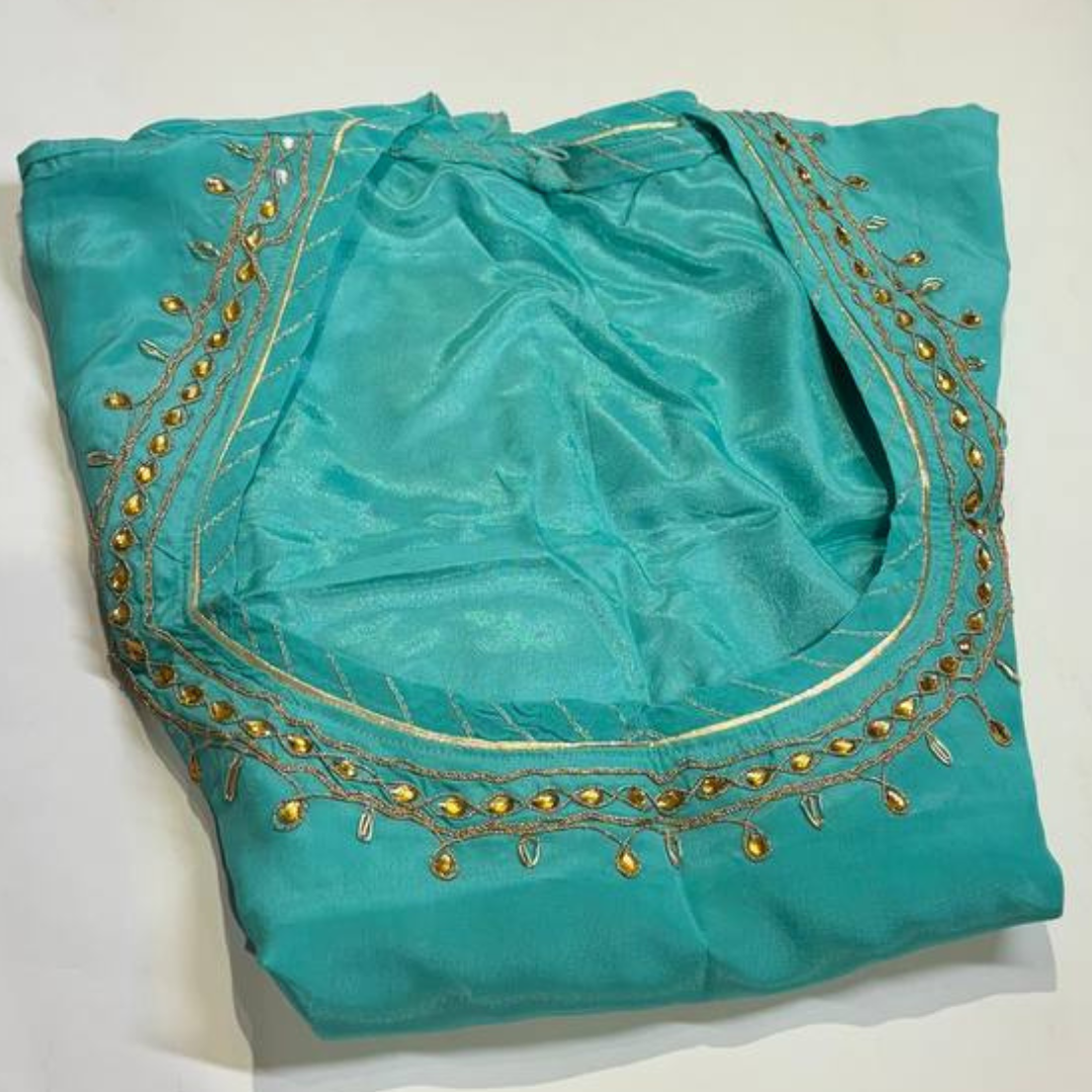 TURQUOISE SHAAN RAJPUTI DRESS