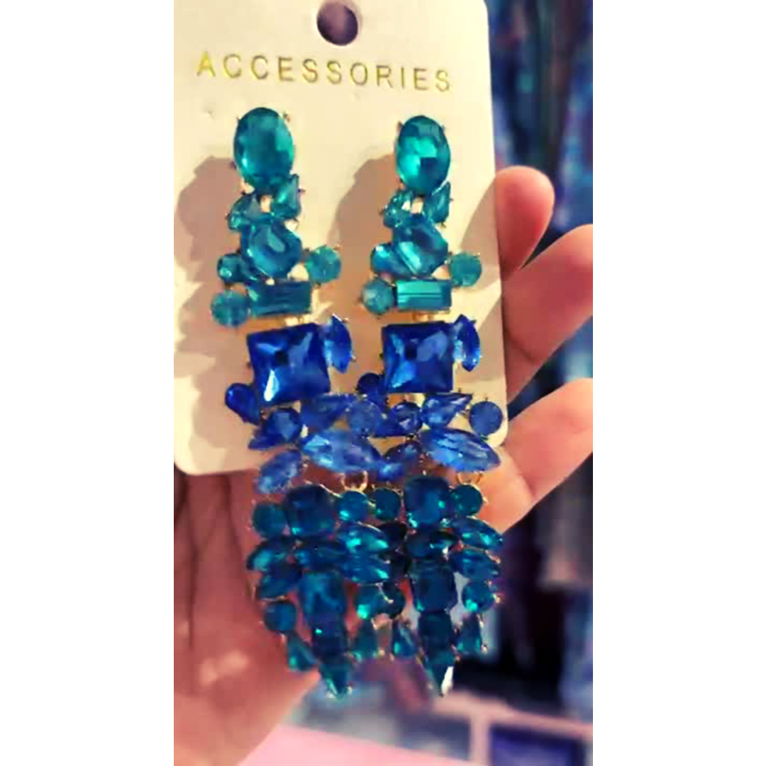 SPHIRA BLUE EARRINGS