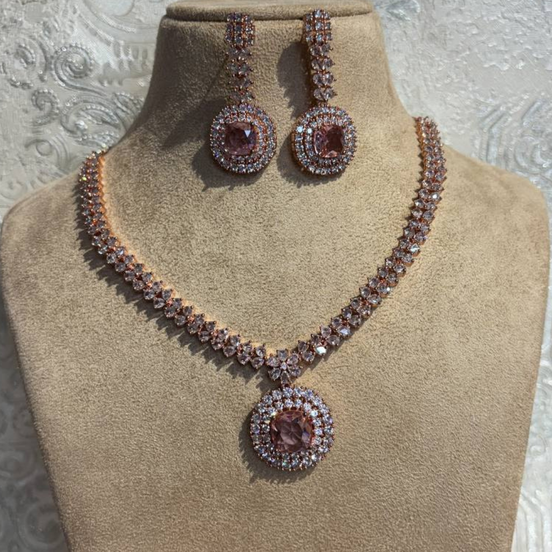 PRIYAMANI PINK(RG) JEWELLERY SET