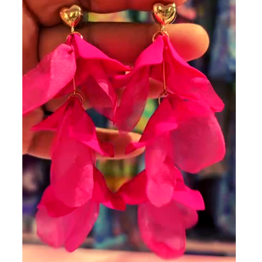 PINK PETAL EARRINGS