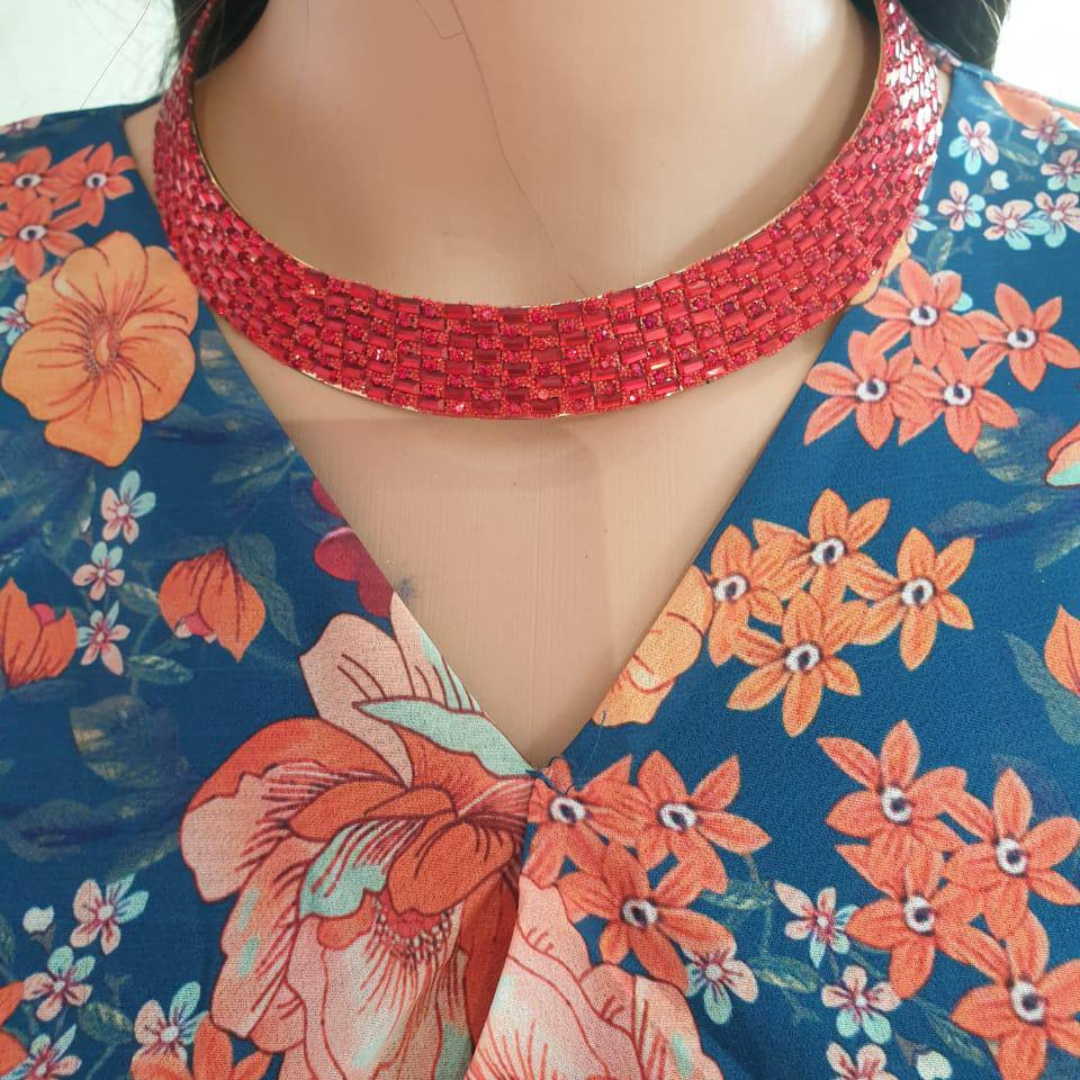KOREAN SUNSHINE RED NECKLACE