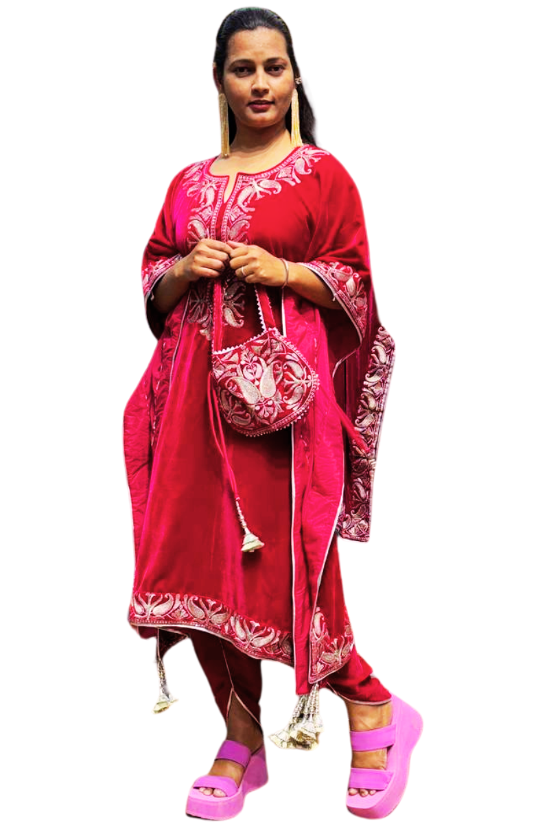 Pink jully Kaftan suit