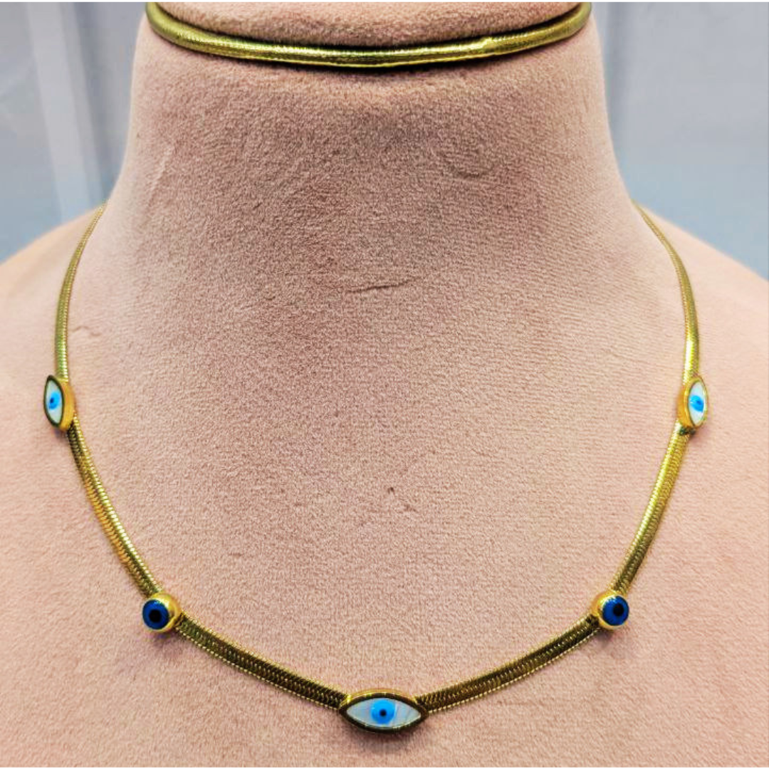 Evil eye chain necklace