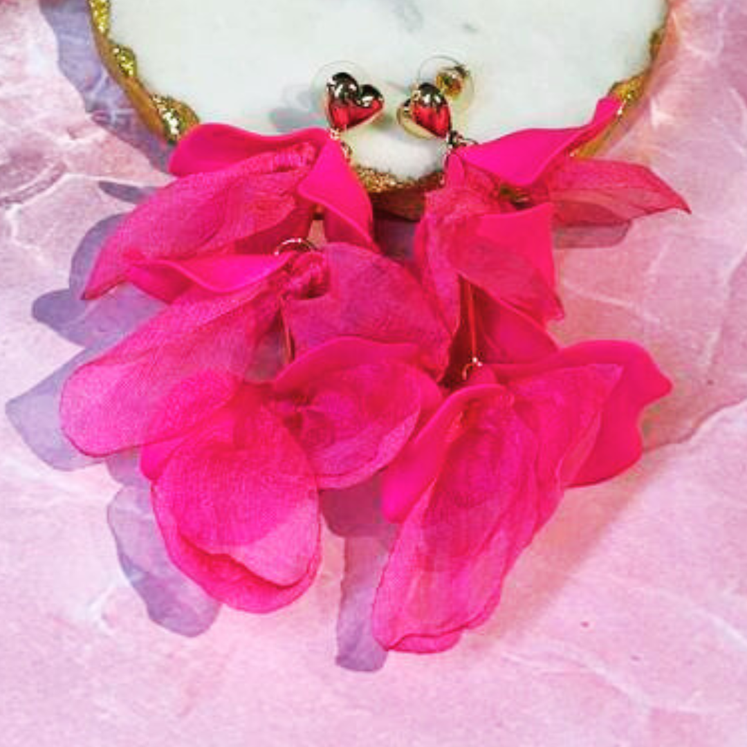 PINK PETAL EARRINGS