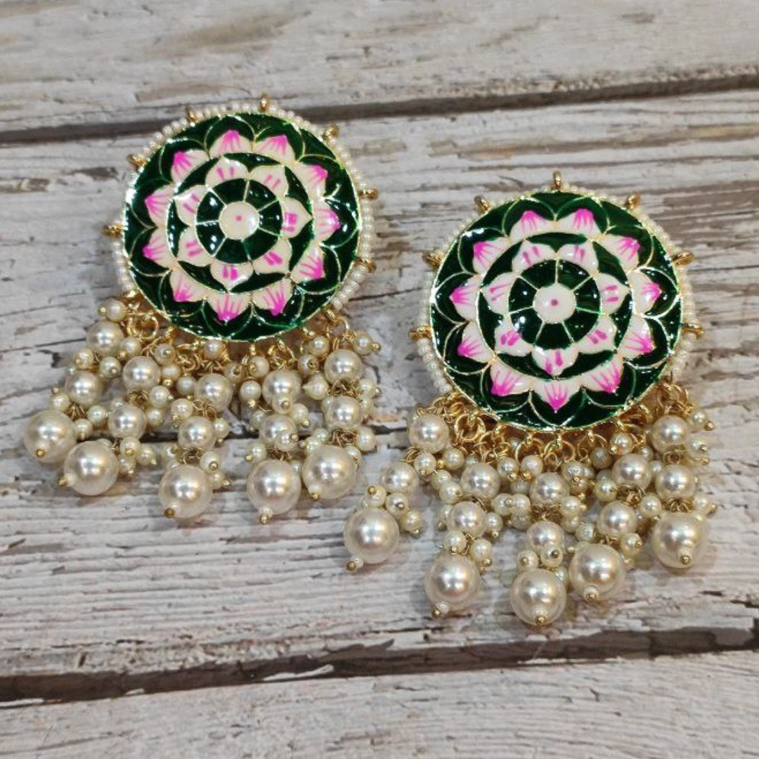 BHADO GREEN EARRING