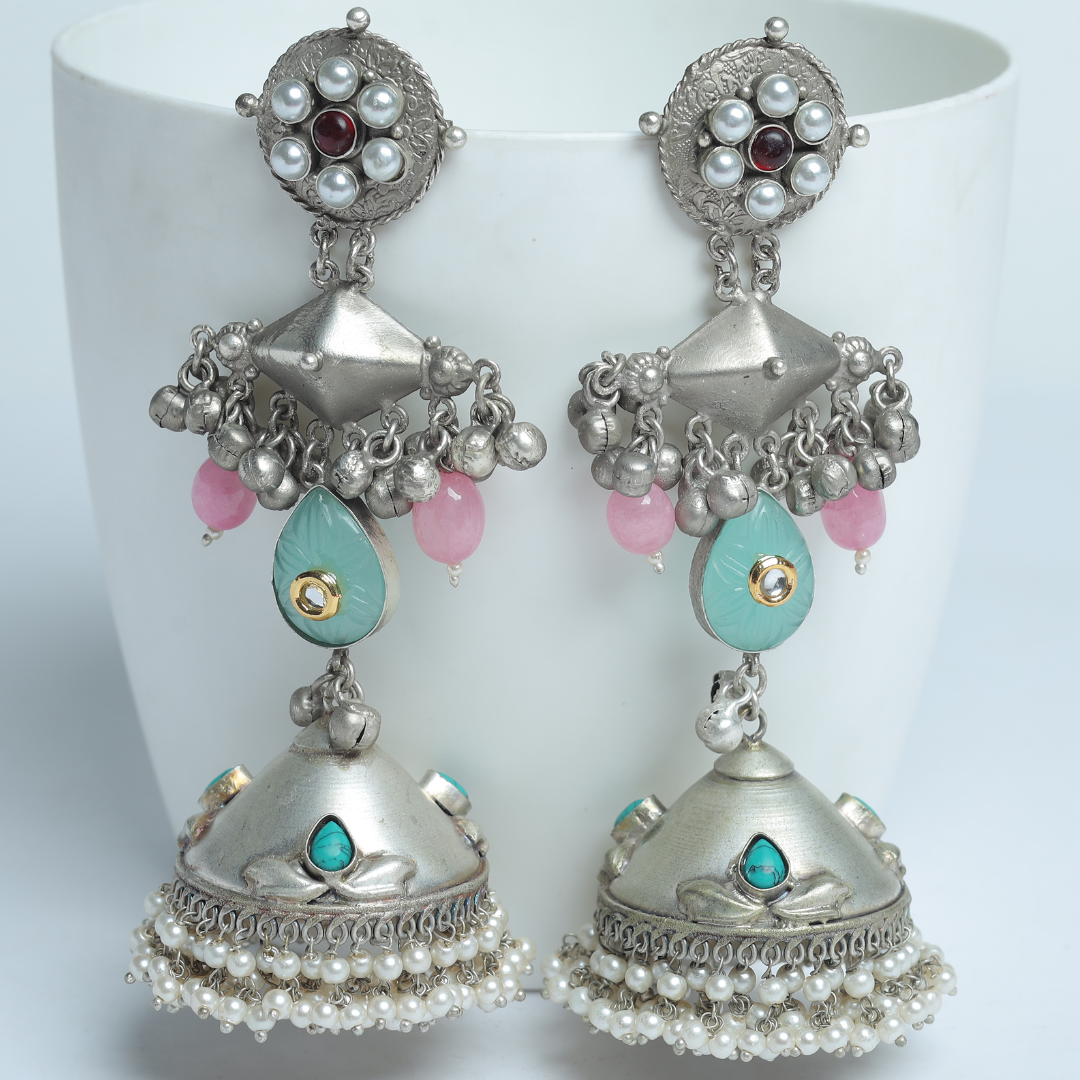 ANALA TURQUOISE JHUMKA