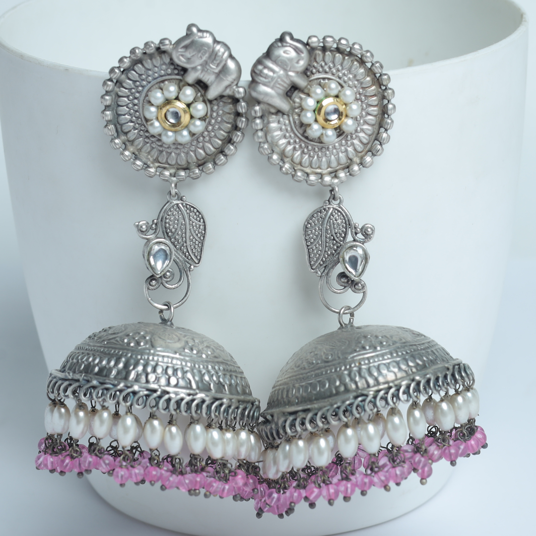 GAJPATI PINK JHUMKA