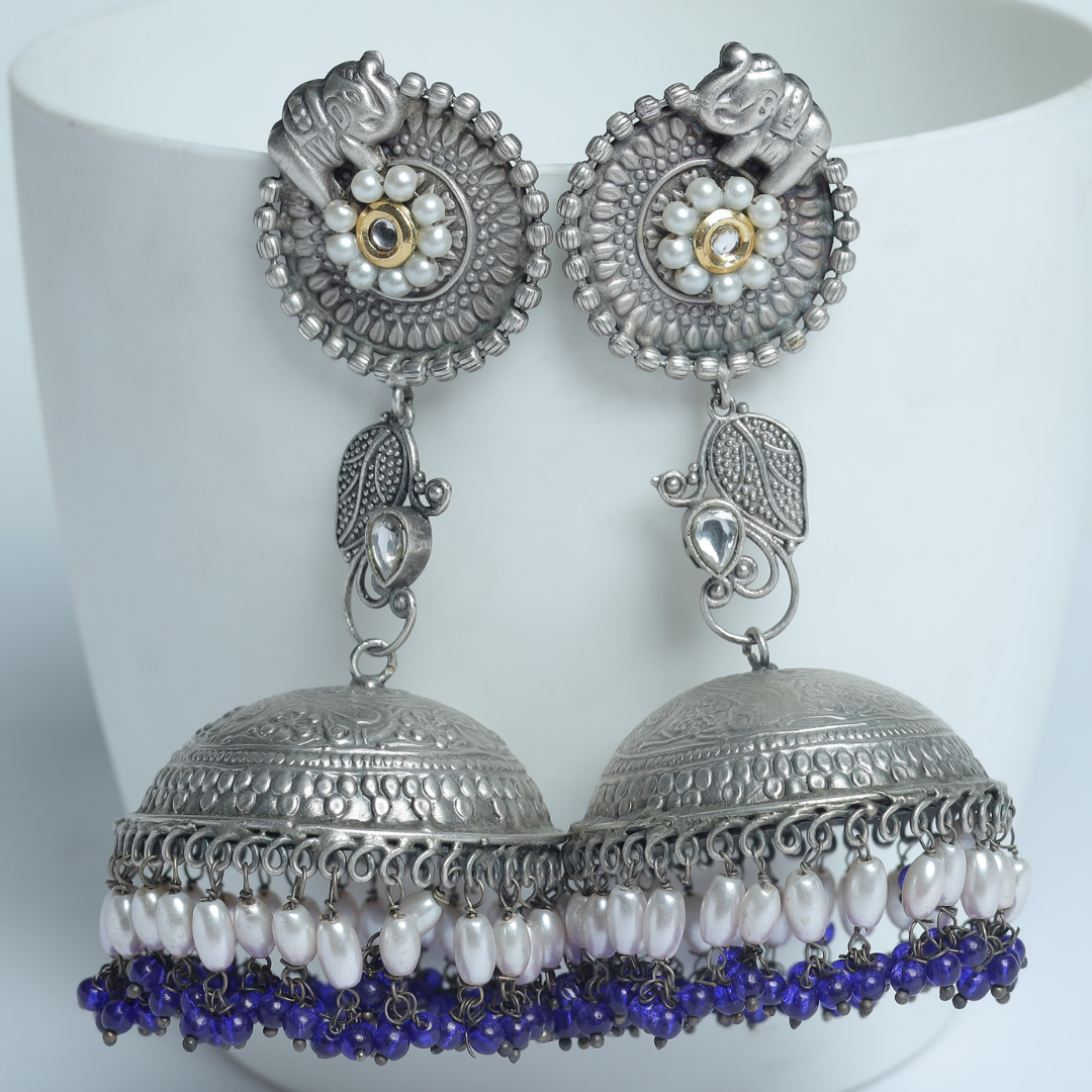 GAJPATI BLUE JHUMKA