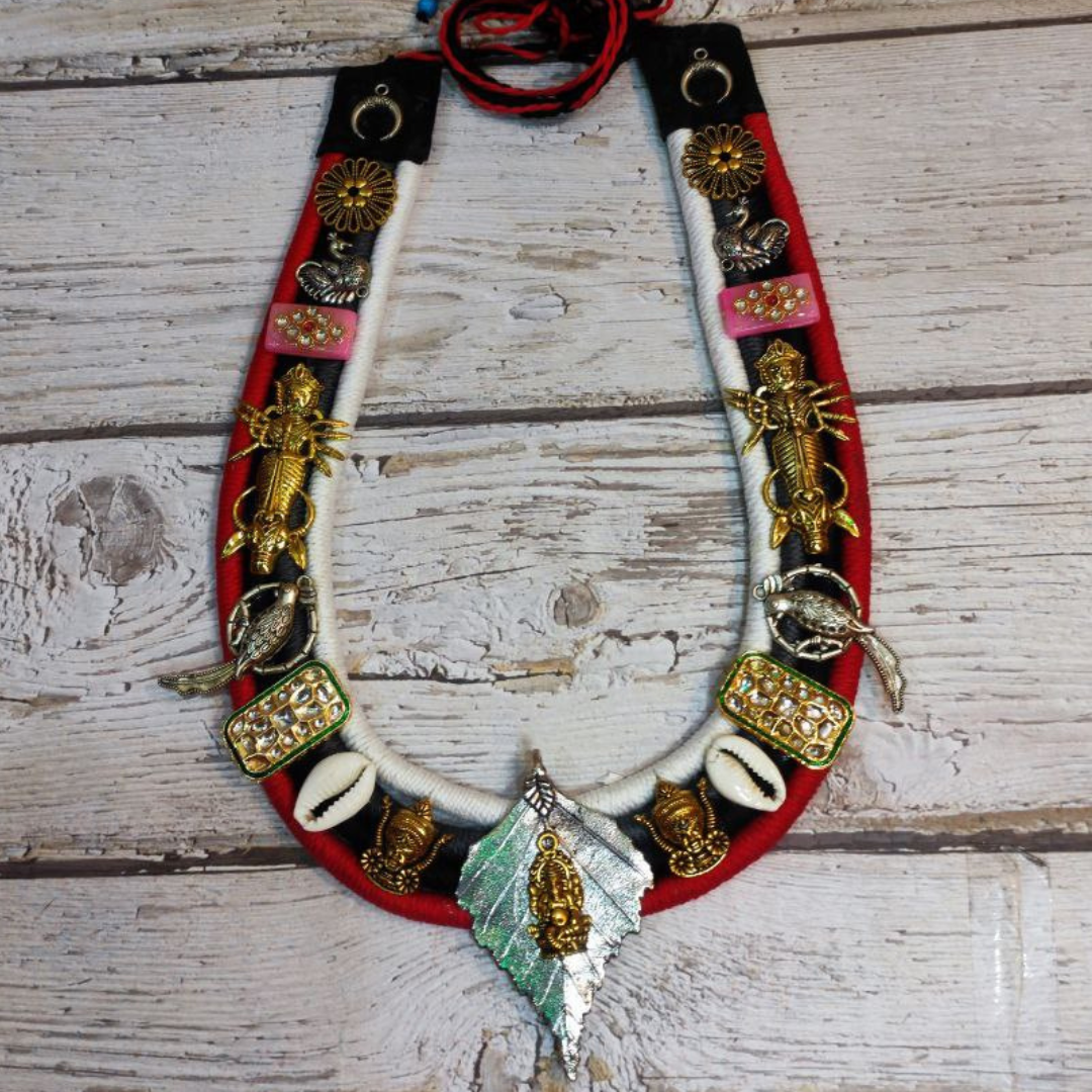 GANPATI PAYLEAVE NECKLACE
