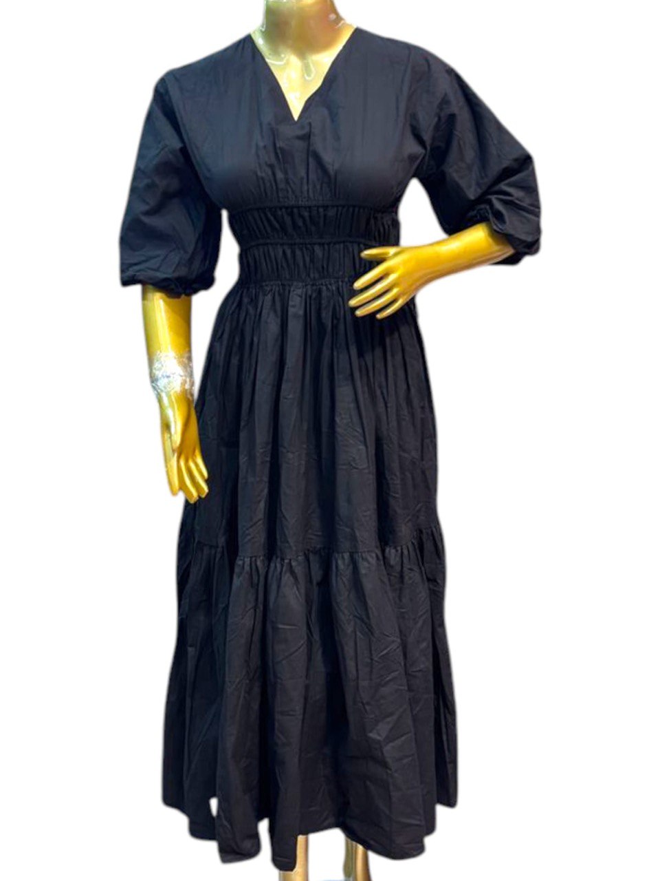 Zeera black middie dress