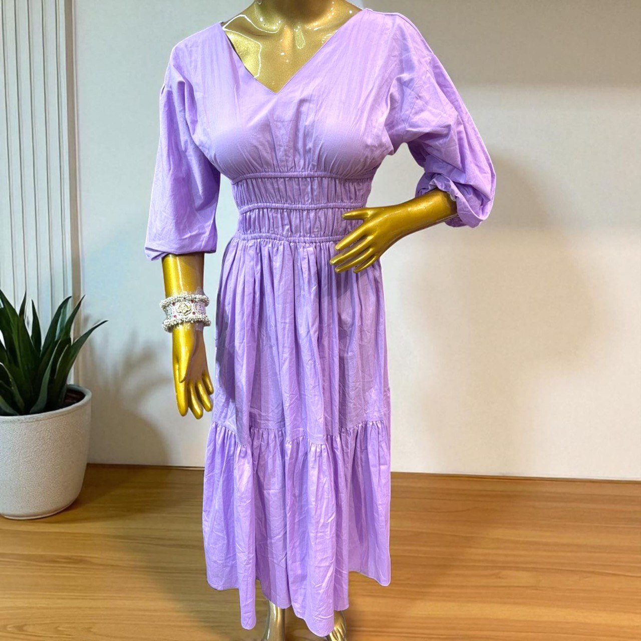 Zeer Lavender middie dress