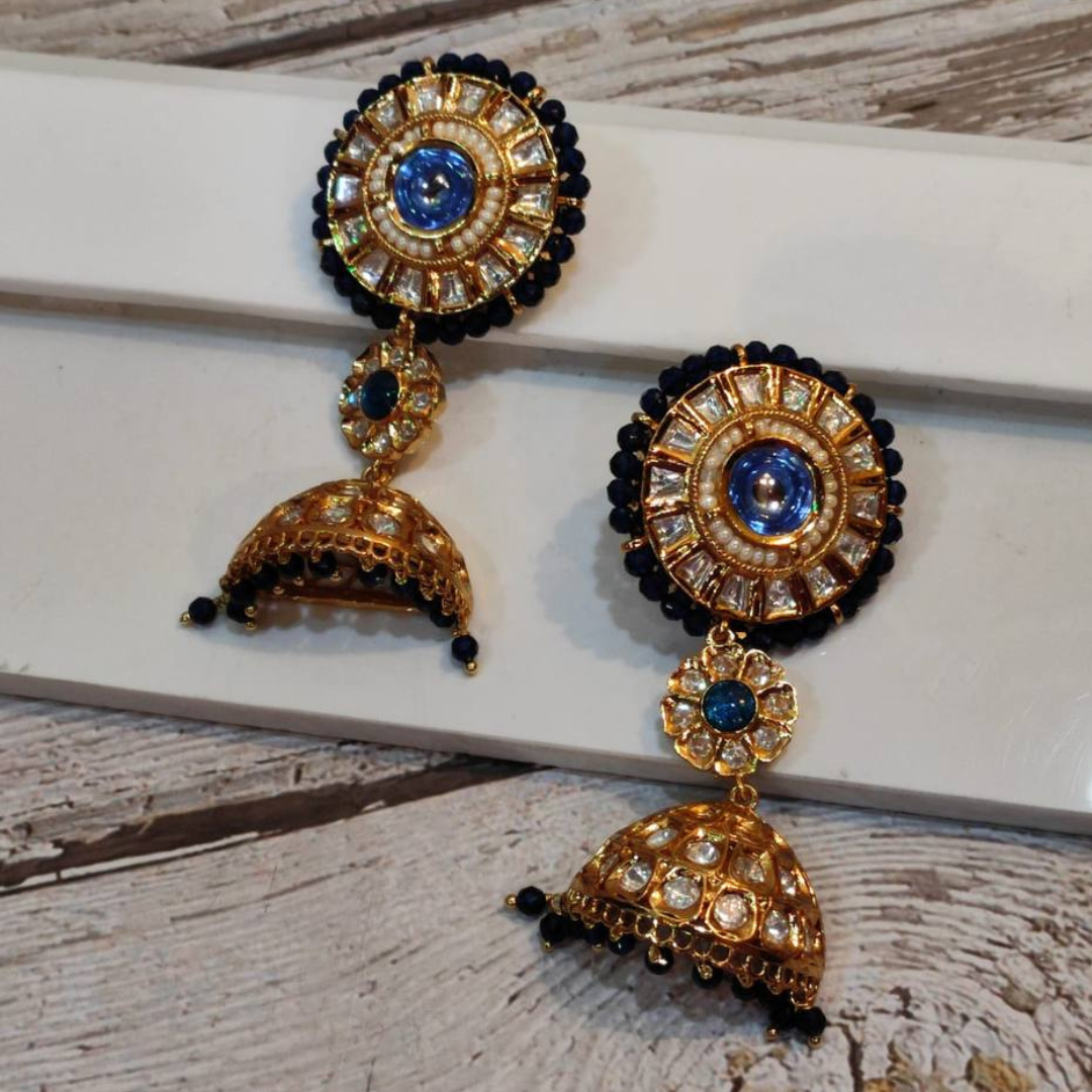 SHAHHI-HUSAN BLUE EARRING