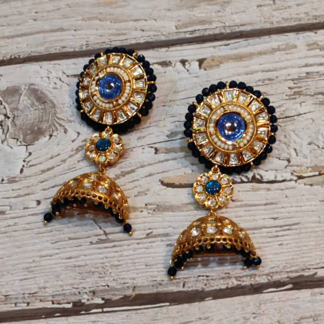 SHAHHI-HUSAN BLUE EARRING