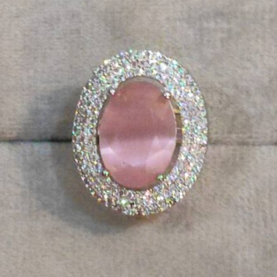 MOON PINK RING