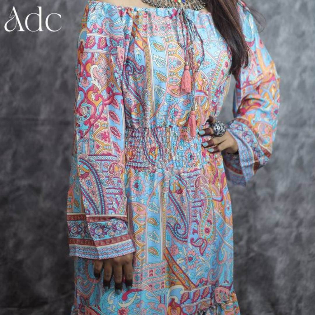 KIM (T-P) LONG MIDDIE DRESS