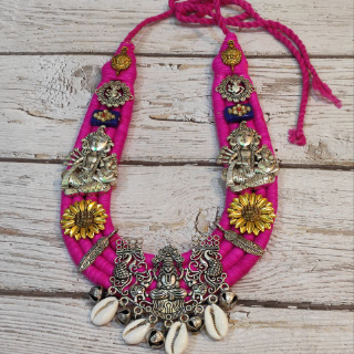 Pink ambika necklace