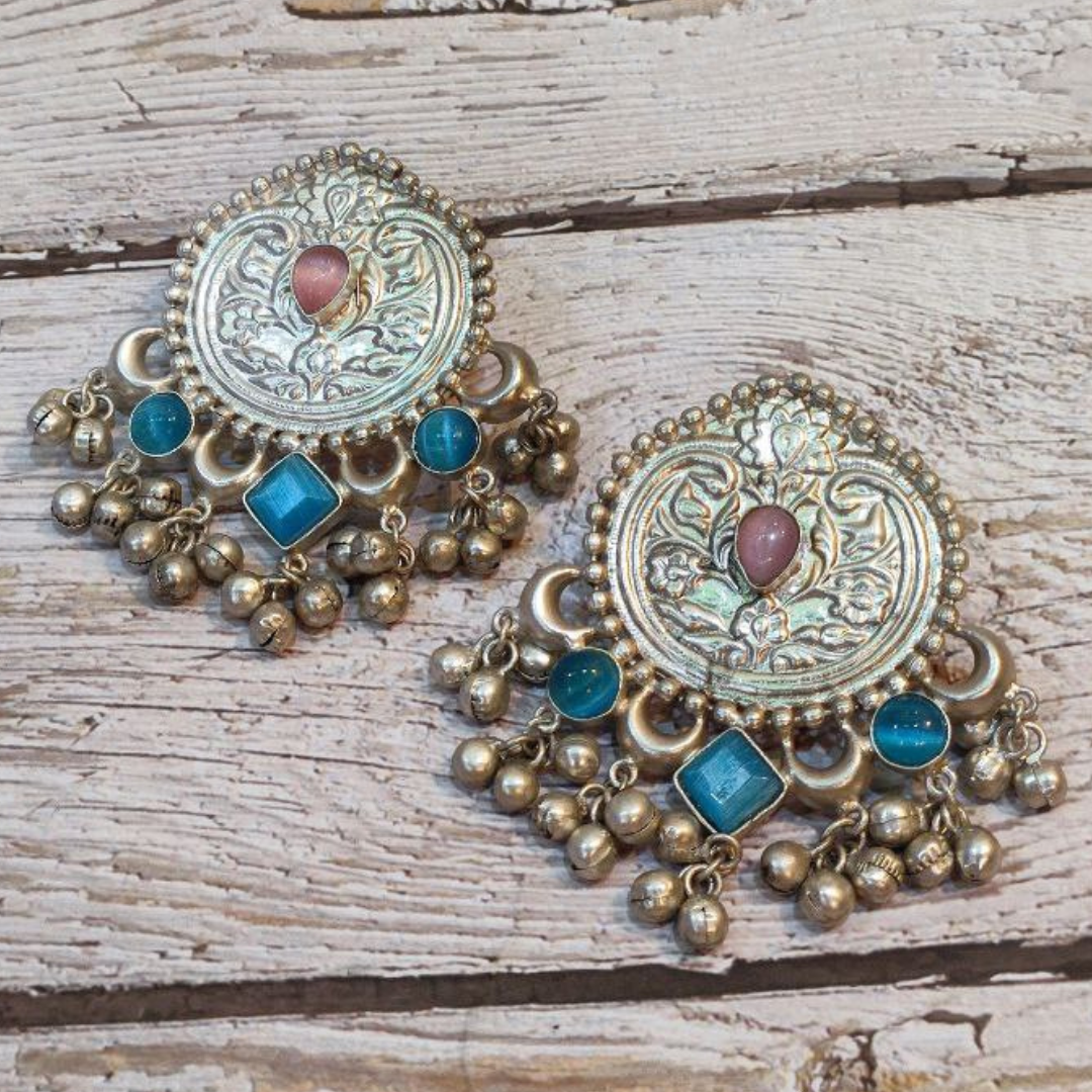 APRAJITA PINK-TURQUOISE EARRING
