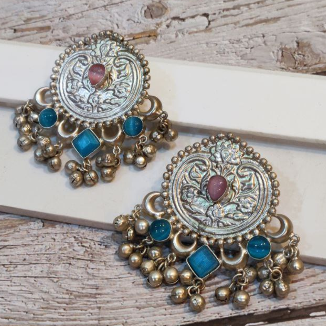 APRAJITA PINK-TURQUOISE EARRING