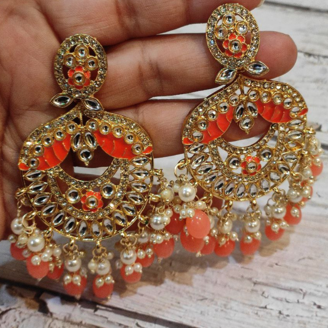 CHITRA ORANGE EARRING