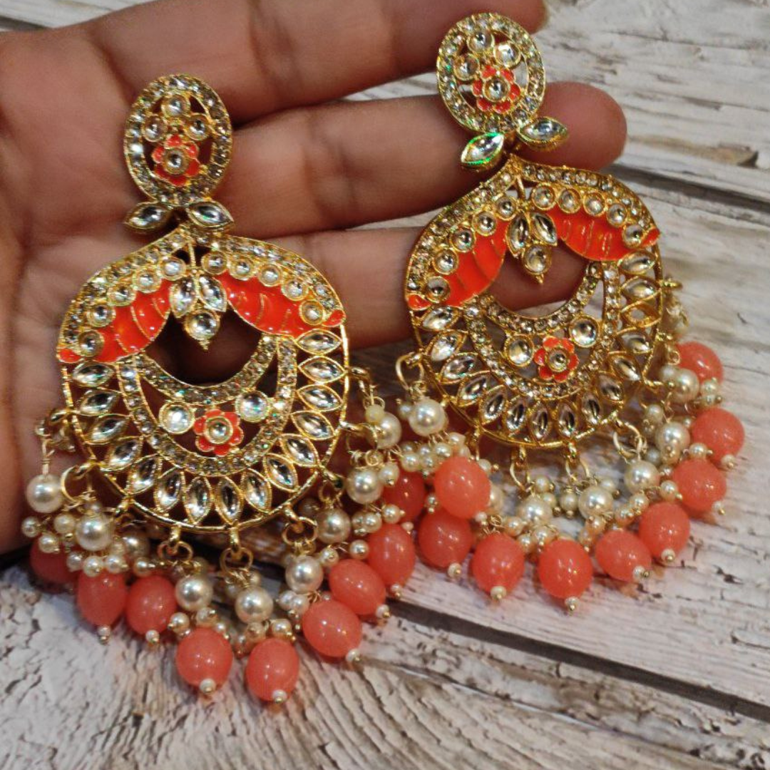 CHITRA ORANGE EARRING
