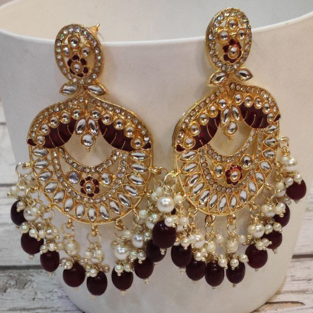 CHITRA RED EARRING