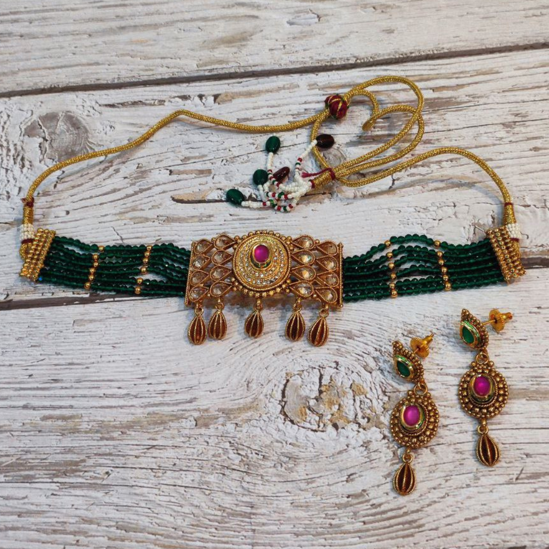 EASHWARI GREEN CHOKER