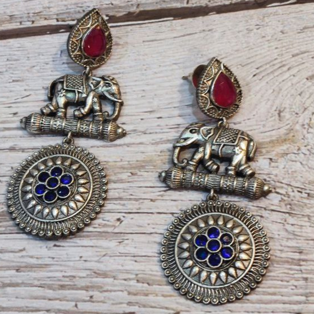 GAJENDRA RANI-BLUE EARRING