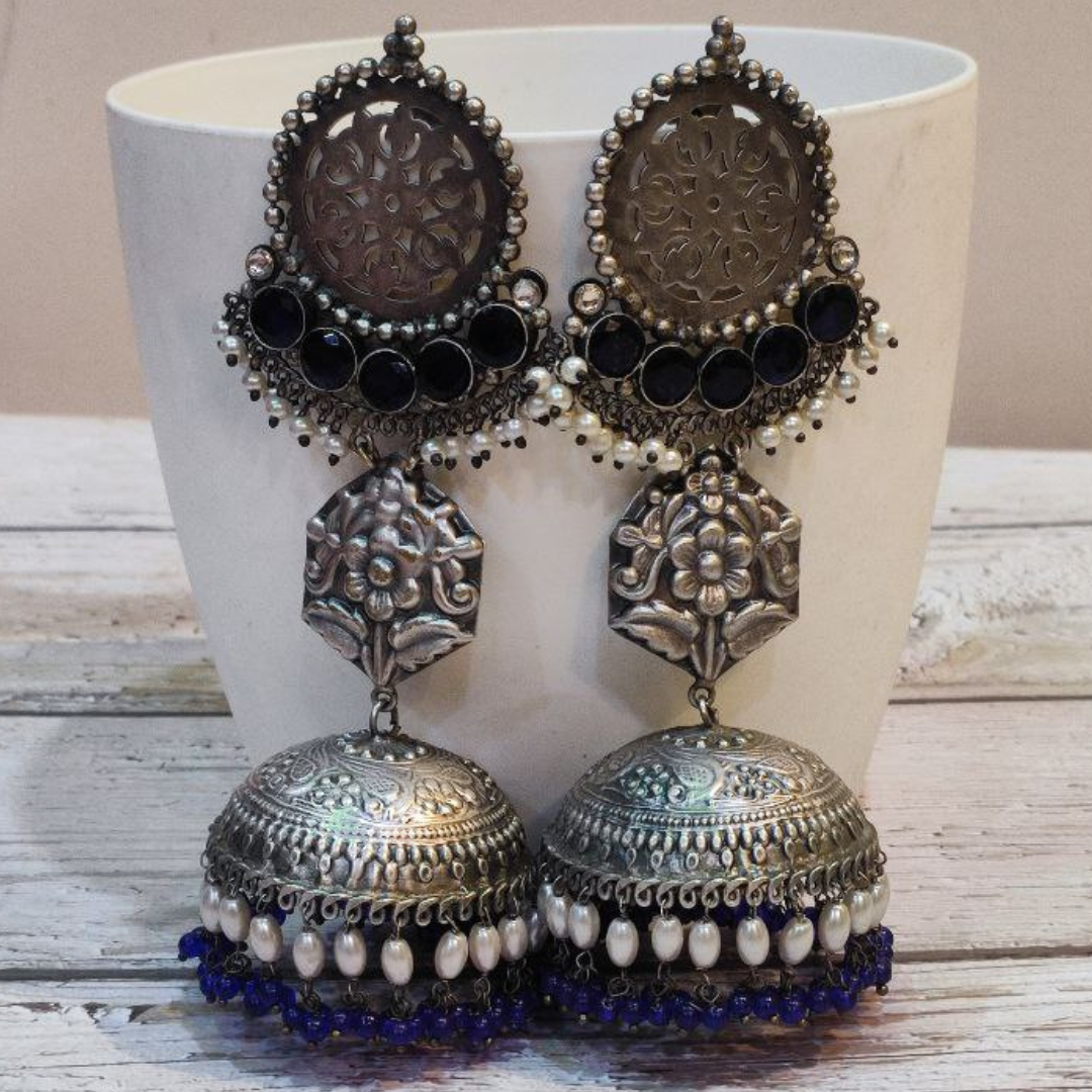 JOGANIA BLUE JHUMKA