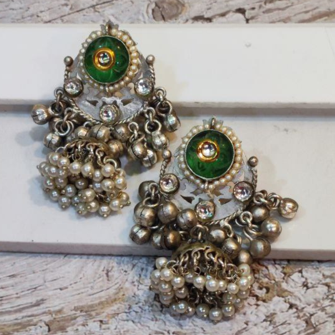 JUNIER GREEN EARRING