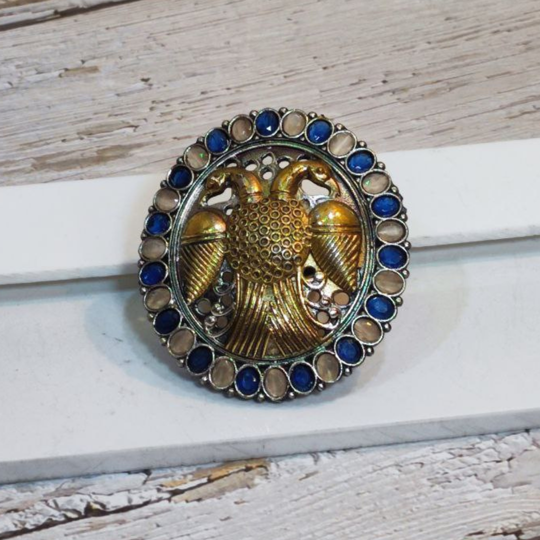 KEKI BLUE-PEACH RING