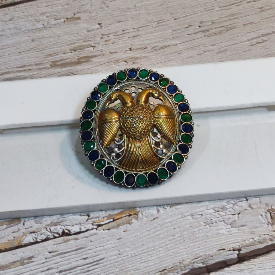 KEKI EMERALD-BLUE RING