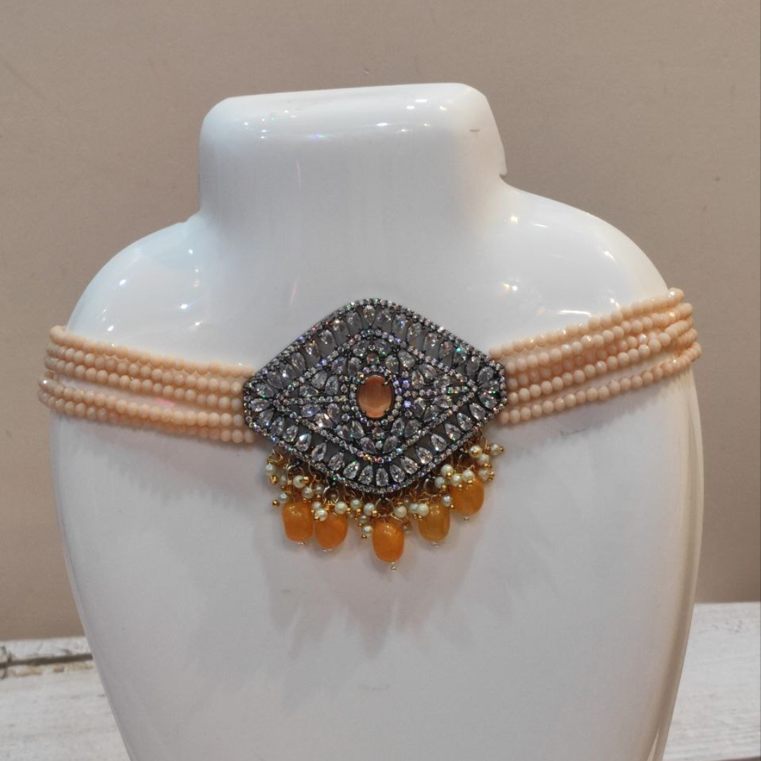 KIM PEACH AD CHOKER