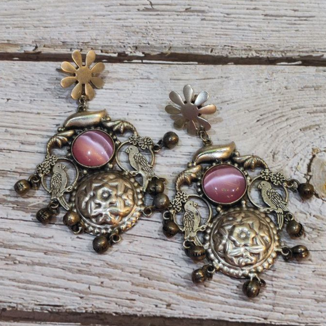 MITHUMIYAN PINK EARRING