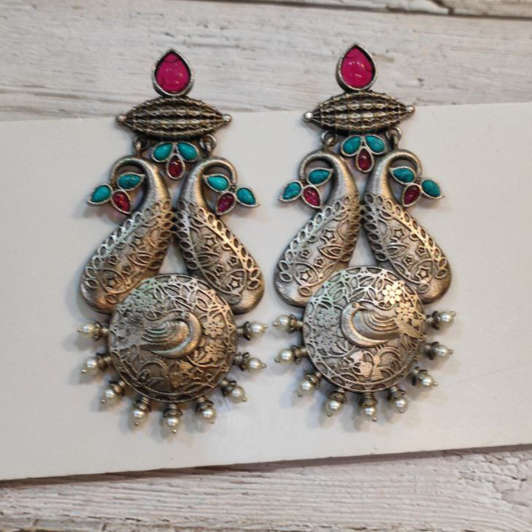 MAYURI PINK EARRING