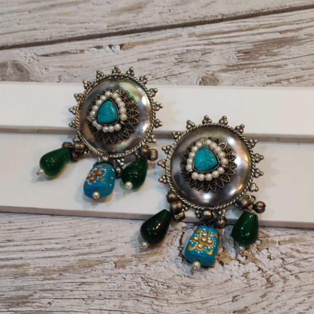 SAGARA TURQUOISE-AQUA EARRING