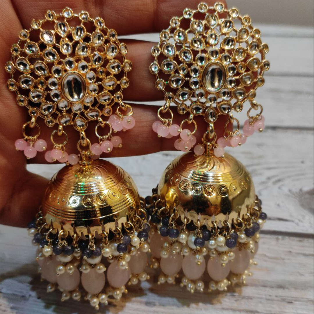 SAMYUKTA PINK (GY) EARRING
