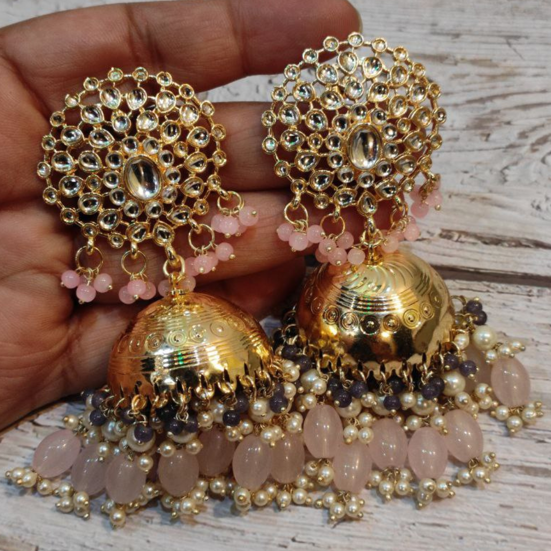 SAMYUKTA PINK (GY) EARRING