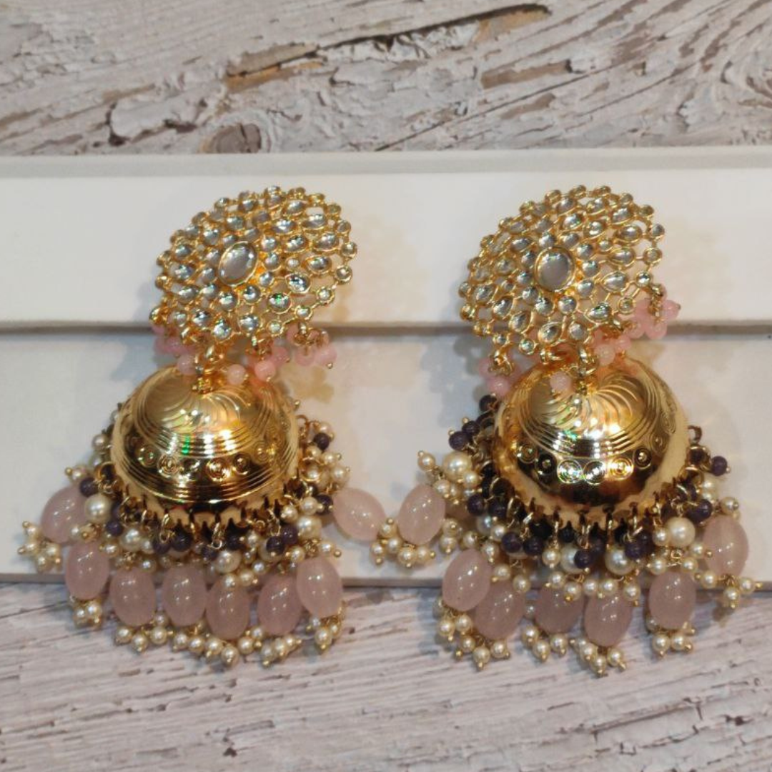 SAMYUKTA PINK (GY) EARRING
