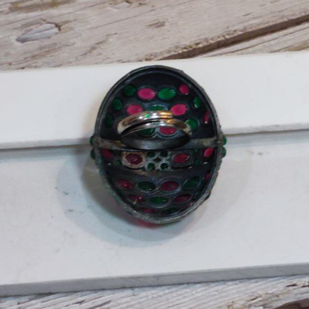 TURTLE EMERALD-RANI RING