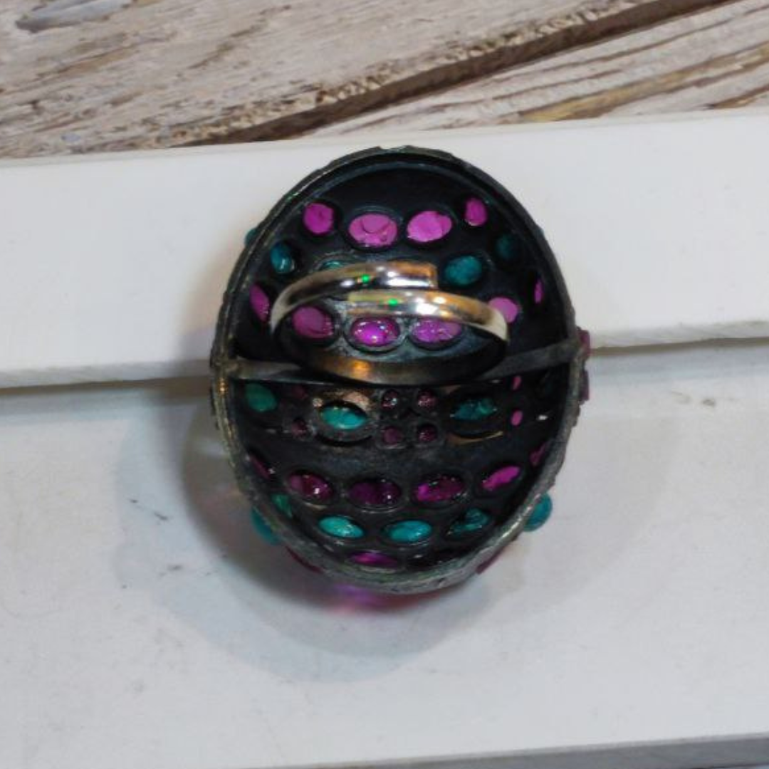 TURTLE TURQUOISE-RANI RING