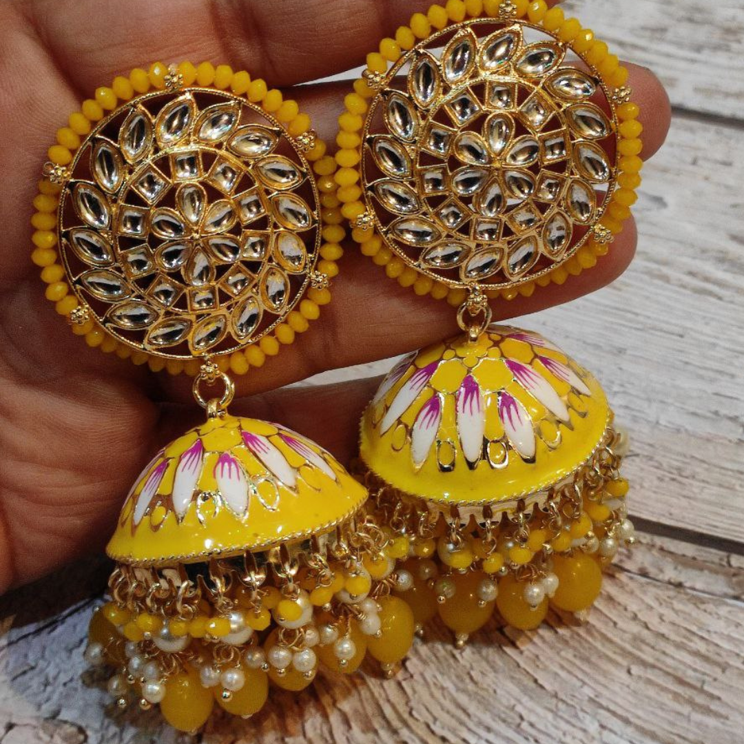 VASUKI YELLOW EARRING