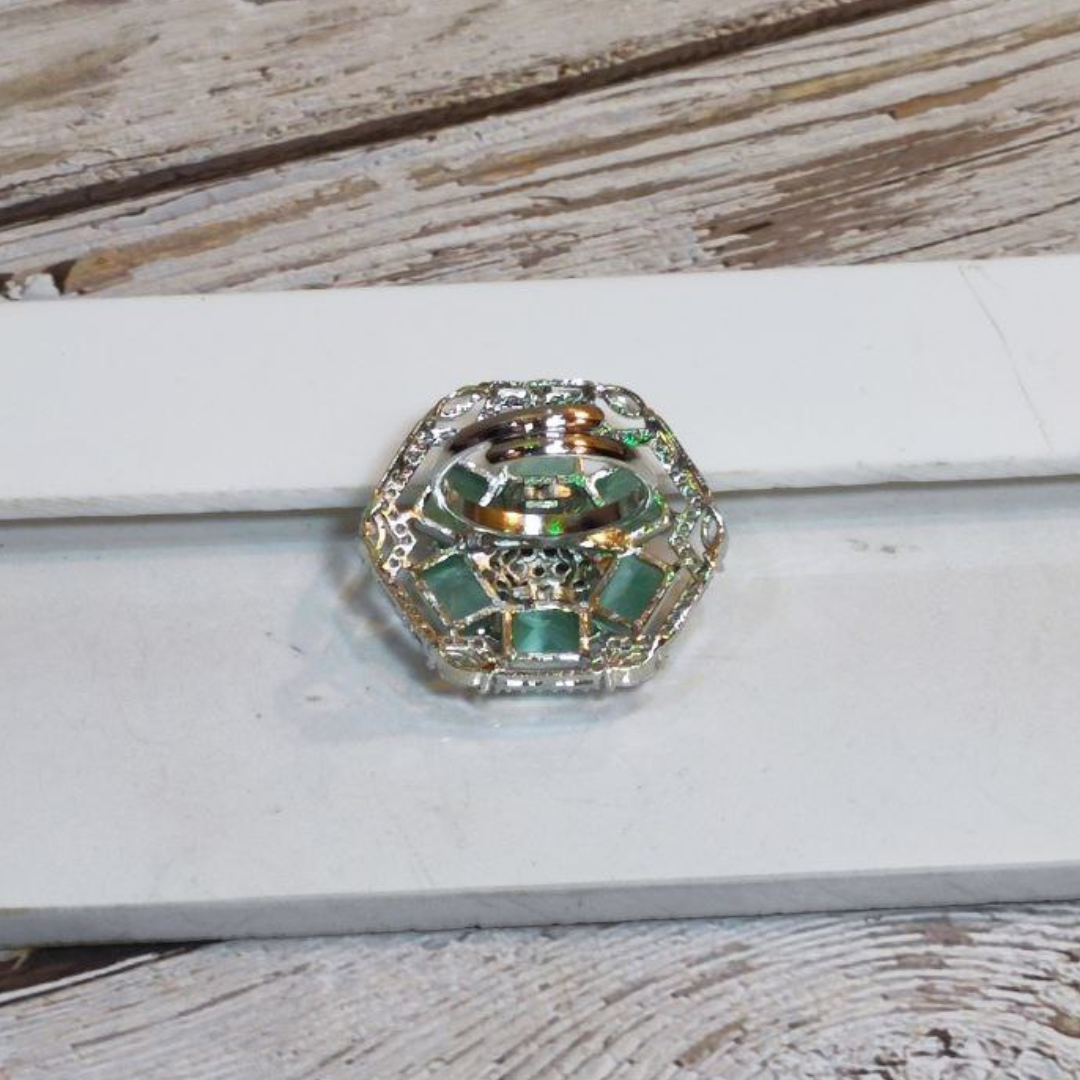 DIANA MINT-GREEN (R) AD RING