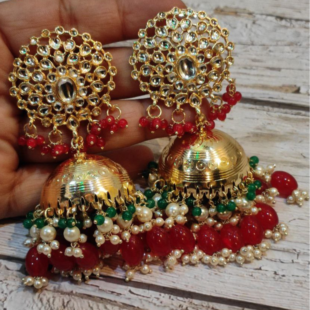 SAMYUKTA RED EARRING