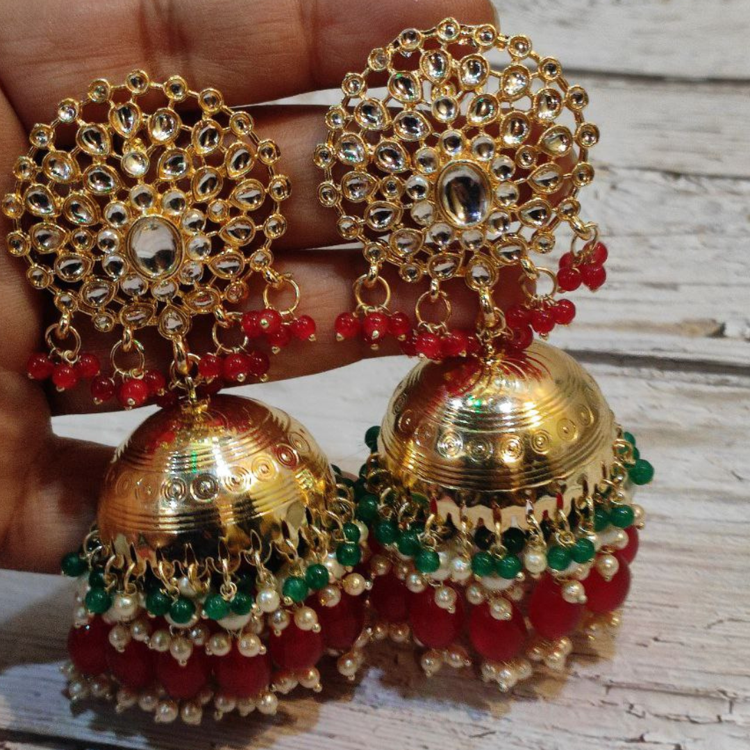 SAMYUKTA RED EARRING