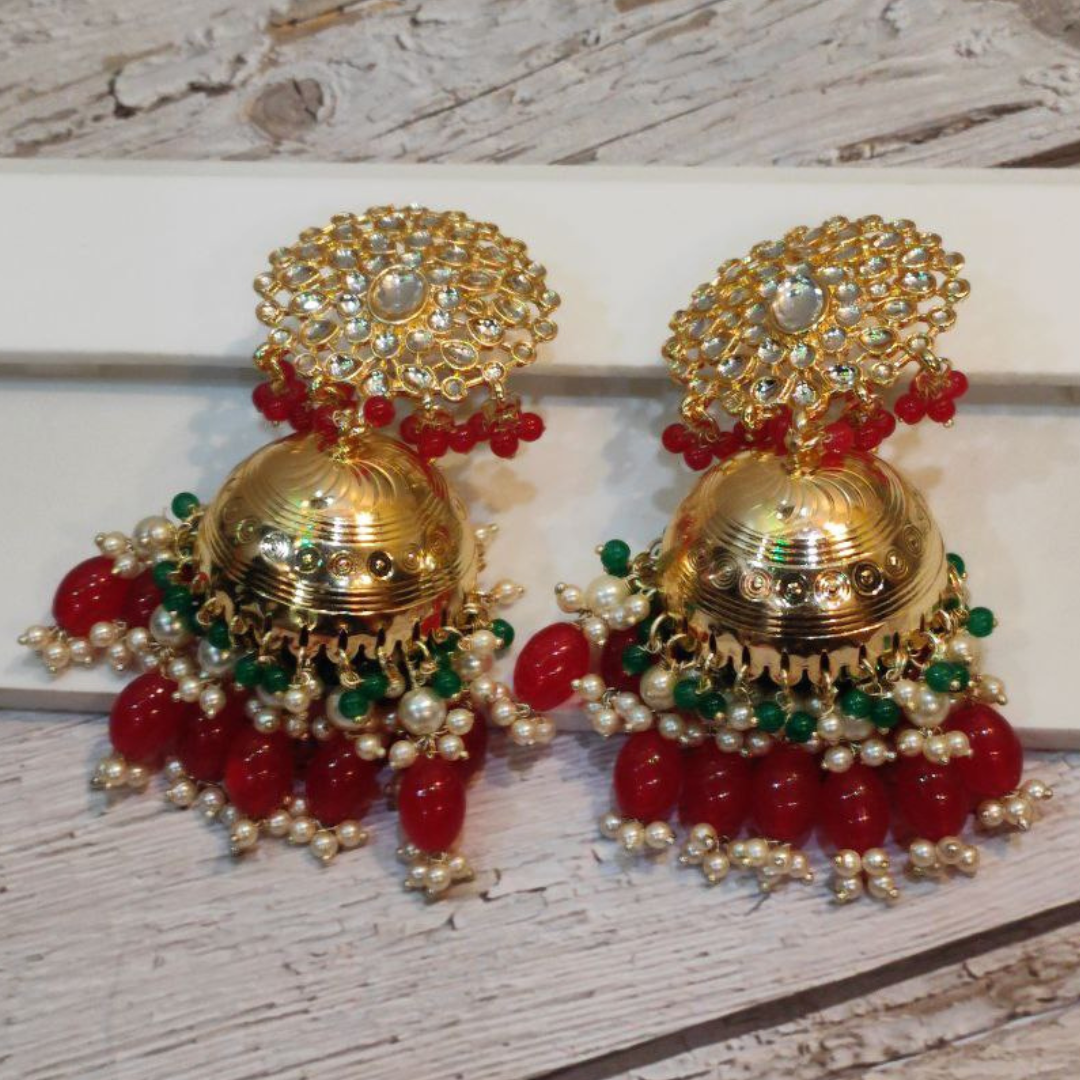 SAMYUKTA RED EARRING