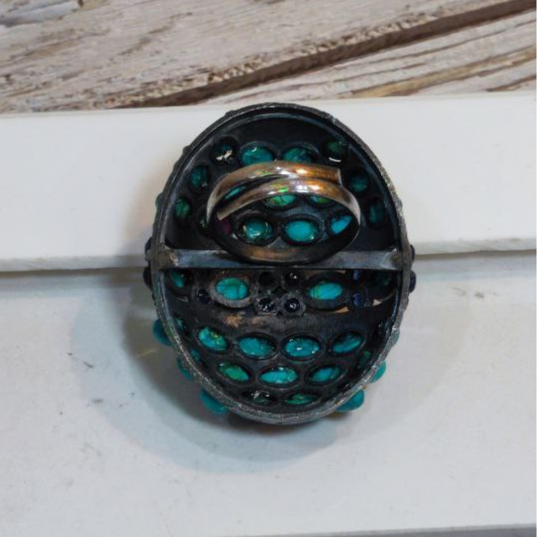 TURTLE TURQUOISE RING