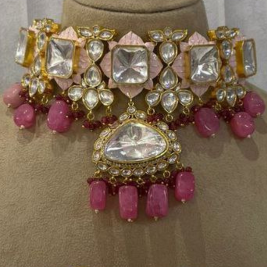 MAN-MOHI PINK NECKLACE